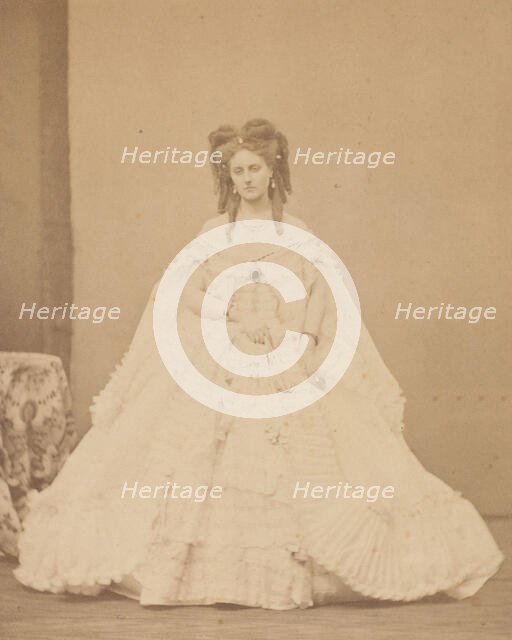 La peignoir plisié, 1860s. Creator: Pierre-Louis Pierson.