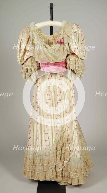 Evening dress, French, 1896-97. Creator: Rouff.