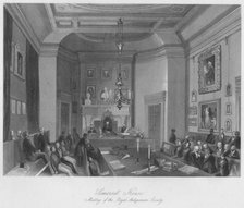 'Somerset House. Meeting of the Royal Antiquarian Society', c1841. Artist: Henry Melville.
