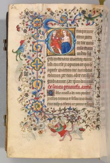Hours of Charles the Noble, King of Navarre (1361-1425), fol. 300v, St. Agatha, c. 1405. Creator: Master of the Brussels Initials and Associates (French).