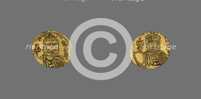 Tremissis (Coin) of Leo III, 720-741. Creator: Unknown.