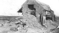'La Puissance de Notre Artillerie; Les restes d'une maison "blindee": reinforcee..., 1916 (1924) Creator: Unknown.