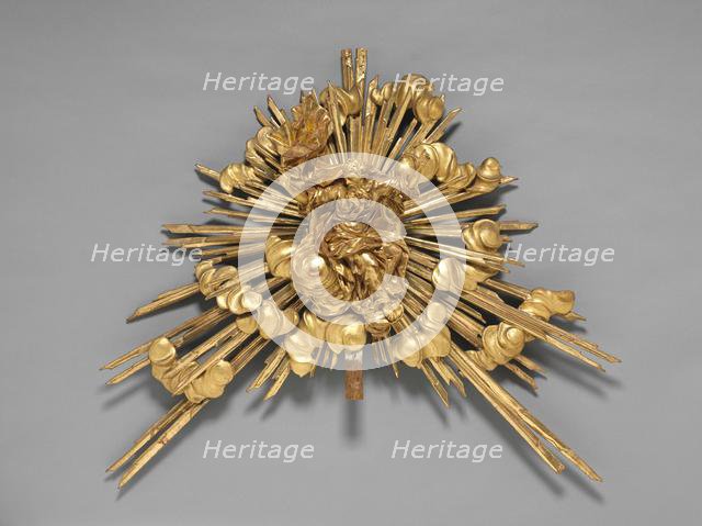 Altarpiece with Relics - God the Father, 1735-1740. Creator: Joseph Matthias Götz (German, 1696-1760); Workshop, and.