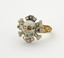 Memento mori ring, 17th century. Artist: Unknown.