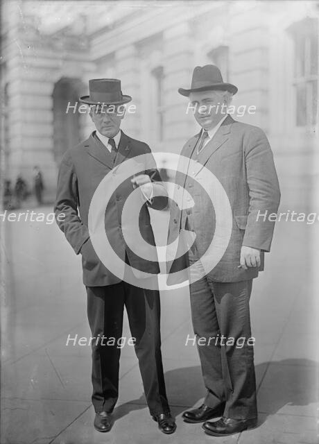 James Benjamin Aswell, Rep. from Louisiana, Right, with Rep. Lazaro of La., 1913. Creator: Harris & Ewing.