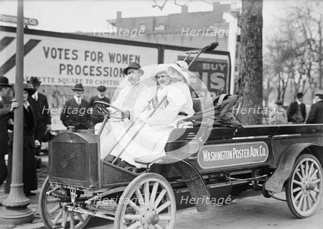 Woman Suffrage - Posters For Parade, 1914. Creator: Harris & Ewing.
