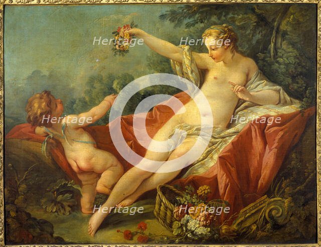 Venus and Cupid, mid 18th century. Creators: Unknown, Workshop of François Boucher.
