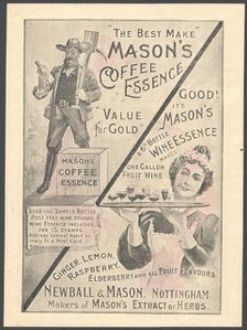 Newball & Mason Coffee Essence, 1890s. Artist: Unknown