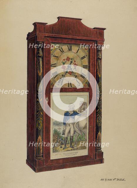 Clock, probably 1937. Creator: Paul Ward.