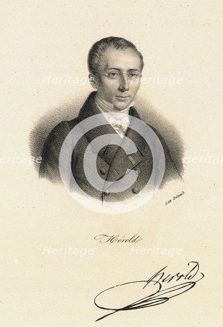 Portrait of Ferdinand Herold (1791-1833), ca 1820.