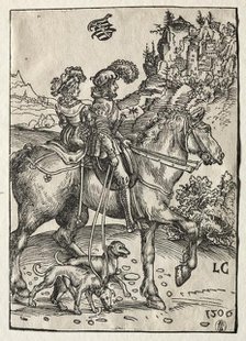 A Gentleman and a Lady Riding to the Chase, 1506. Creator: Lucas Cranach (German, 1472-1553).