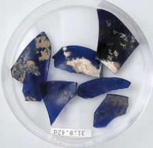 Glass Fragments, Coptic, 4th century. Creator: Unknown.