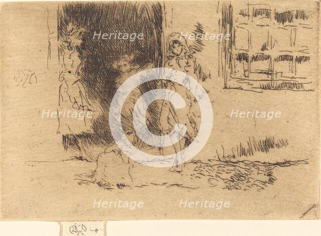 Cottage Door, c. 1884/1886. Creator: James Abbott McNeill Whistler.