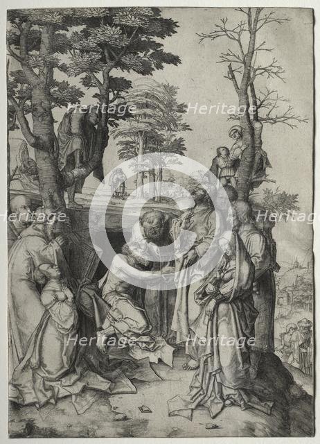 The Raising of Lazarus, by 1508. Creator: Lucas van Leyden (Dutch, 1494-1533).