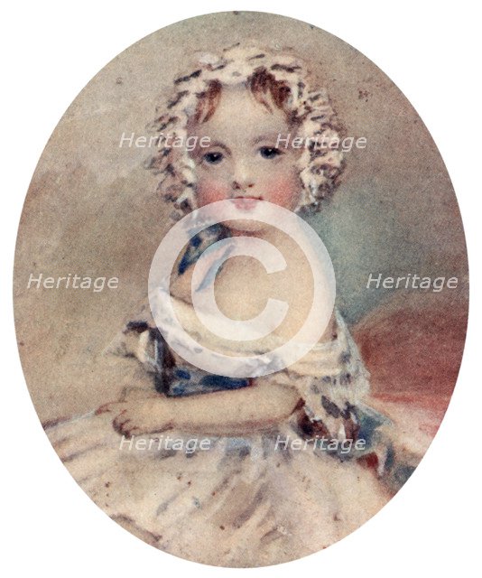 Portrait of Queen Victoria as a child, 19th century, (1913). Artist: Unknown