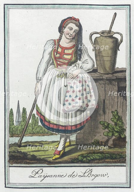 Costumes de Différents Pays, 'Paysanne de L'Argow', c1797. Creators: Jacques Grasset de Saint-Sauveur, LF Labrousse.