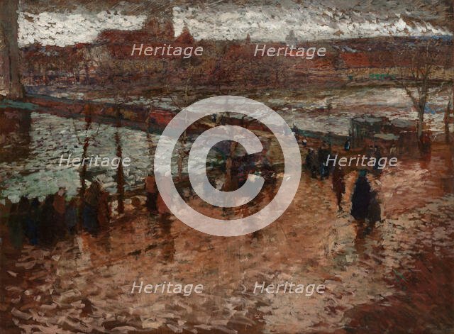 The Eliska Bridge, 1906. Creator: Slavicek; Antonin (1870-1910).