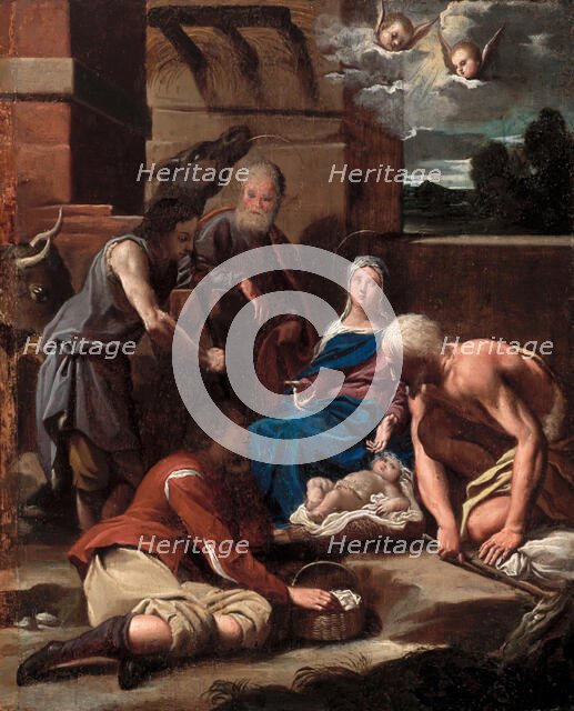 Adoration of the Shepherds, between 1615 and 1625. Creator: Carlo Bononi.