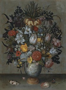 Chinese Vase with Flowers, Shell and Insects, 1609. Creator: Ambrosius Bosschaert the Elder.