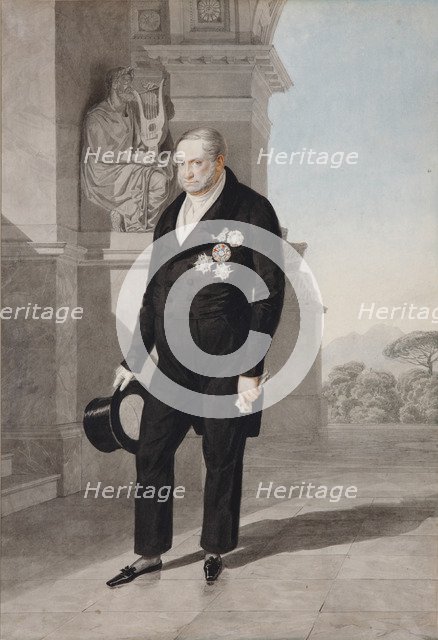 Portrait of King Francis I of the Two Sicilies (1777-1830), 1825. Artist: Briullov, Alexander Pavlovich (1798-1877)