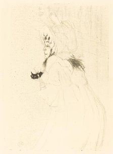 May Belfort Bowing (Miss May Belfort saluant), 1895. Creator: Henri de Toulouse-Lautrec.