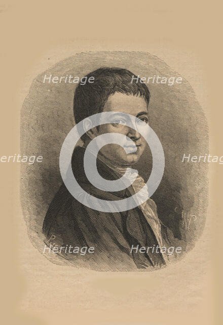 Portrait of Heinrich von Kleist (1777-1811), 1876. Creator: Anonymous.