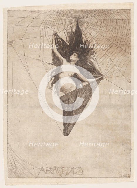 Arachne, 1884., 1884. Creator: Otto Henry Bacher.