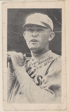 Rogers Hornsby, 2 B - St. Louis N., from Baseball strip cards (W575-2), ca. 1921-22. Creator: Unknown.