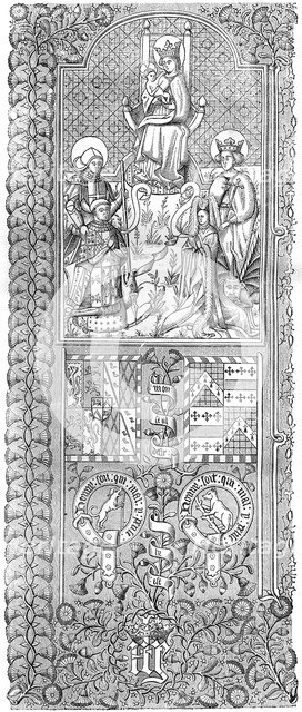 Miniature of a manuscript offered by Talbot and Margaret of Anjou, 15th century (1882-1884).Artist: Charaire et fils