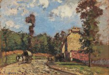 Road to Versailles, Marly-le-Roi, 1870. Creator: Pissarro, Camille (1830-1903).