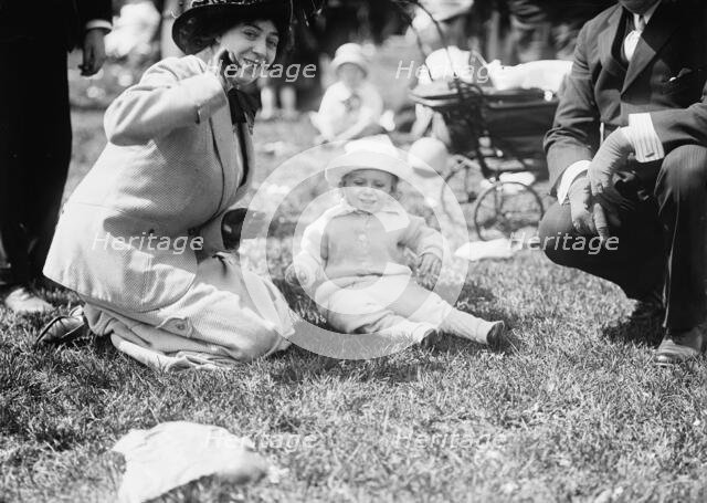 Easter Egg Rolling, White House, 1914. Creator: Harris & Ewing.