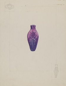 Stiegel Perfume Vial, c. 1936. Creator: John Jordan.