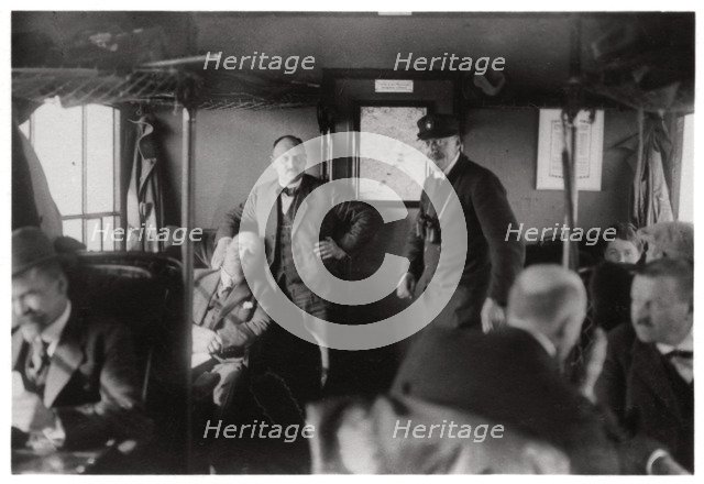 Passenger compartment of a Zeppelin, Lake Constance, Germany, c1909-1933 (1933). Artist: Unknown