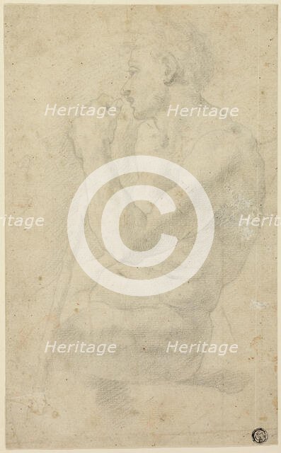 Academic Male Nude, c. 1570. Creator: Unknown.