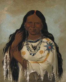 Kay-a-gís-gis, a Young Woman, 1832. Creator: George Catlin.