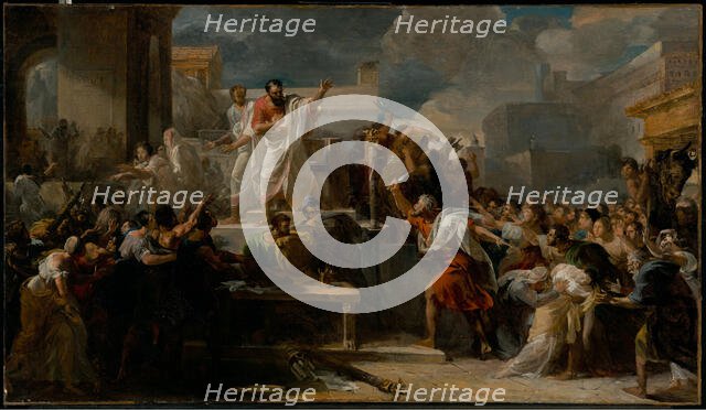 The Death of Virginia, about 1825-1828. Creator: Guillaume Lethiere.