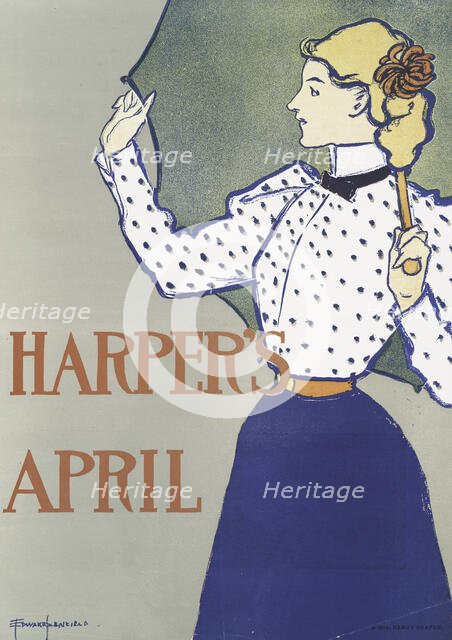 Harper's April, c1897. Creator: Edward Penfield.