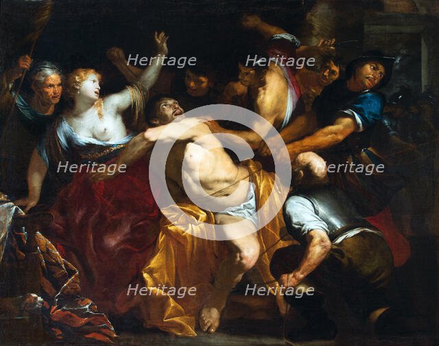 Samson Captured by the Philistines, First Half of 17th cen. Creator: De Ferrari, Orazio (1607-1657).
