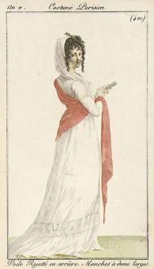 Fashion Plate (Les Modes Parisiennes), between circa 1803 and circa 1804. Creator: Unknown.