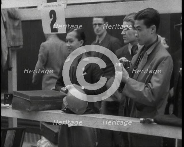 Prince Bira of Siam Taking Photos, 1936. Creator: British Pathe Ltd.