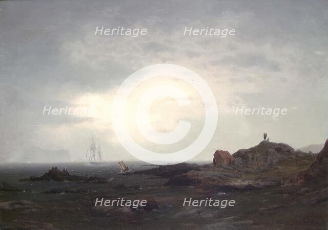 Coastal Landscape, 1861. Creator: Amaldus Nielsen.