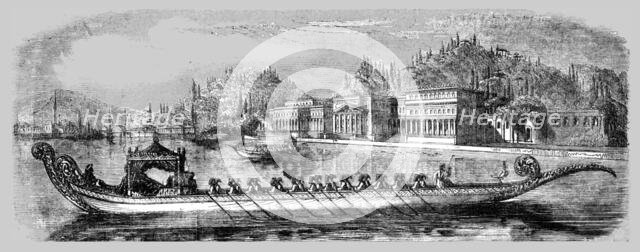 'Barge of the Sultan; Caique (Turkish name) 1854', 1854. Creator: Unknown.