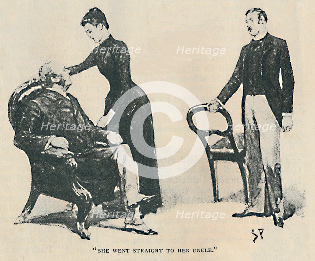 'She Went Straight To Her Uncle', 1892. Artist: Sidney E Paget.
