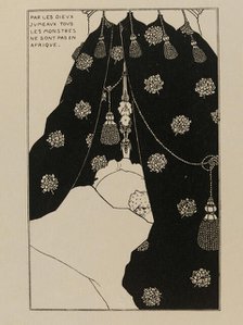 Self-Portrait in bed (Autoportrait au lit), 1894. Creator: Beardsley, Aubrey  .