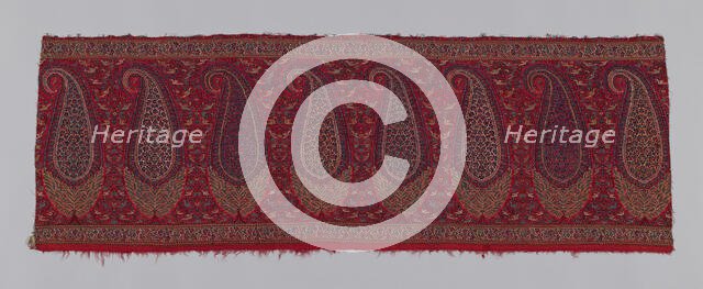Fragment (Shawl Border), India, 1800/25. Creator: Unknown.