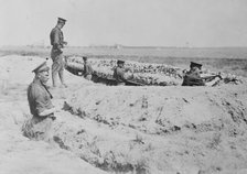 Cadets N.M.M.I. digging trench, between c1915 and c1920. Creator: Bain News Service.