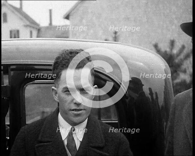 Male American Civilians Being Arrested by the Police, 1930. Creator: British Pathe Ltd.