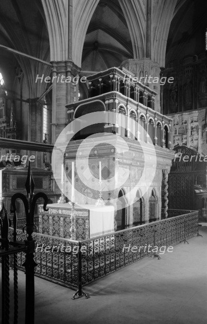 Shrine of Edward the Confessor, Westminster Abbey, London, 1945-1980. Artist: Eric de Maré