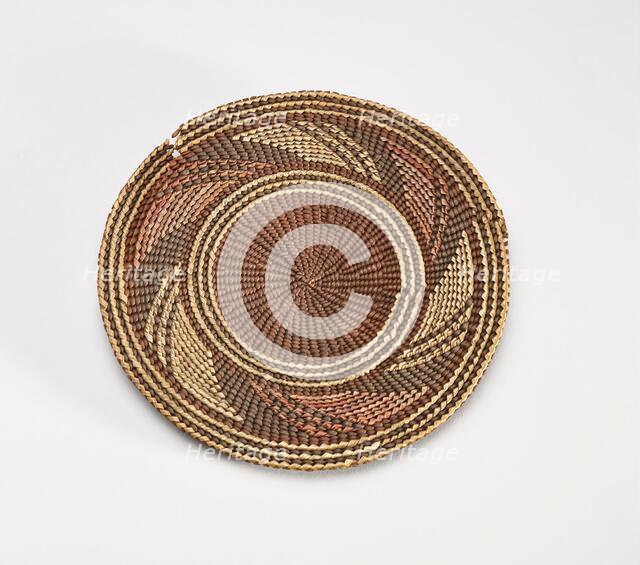 Lid for basket, 1870-1885. Creator: Unknown.