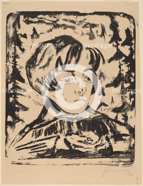 Listening, 1920-1921. Creator: Walter Gramatté.